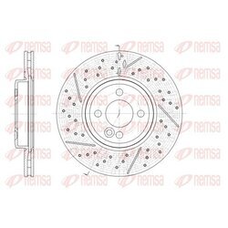 Brzdový kotúč REMSA 62543.10