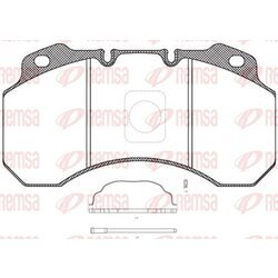 Sada brzdových platničiek kotúčovej brzdy REMSA JCA 680.30