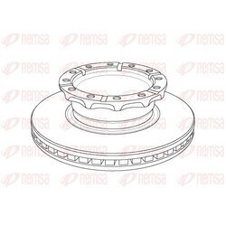 Brzdový kotúč REMSA NCA1158.20