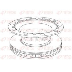 Brzdový kotúč REMSA NCA1176.20