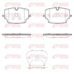 Sada brzdových platničiek kotúčovej brzdy REMSA X2048.00