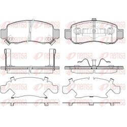 Sada brzdových platničiek kotúčovej brzdy REMSA 0816.12
