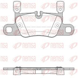 Sada brzdových platničiek kotúčovej brzdy REMSA 1714.20