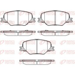 Sada brzdových platničiek kotúčovej brzdy REMSA 1795.02