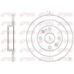 Brzdový kotúč REMSA 6148.00