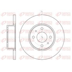 Brzdový kotúč REMSA 6182.00
