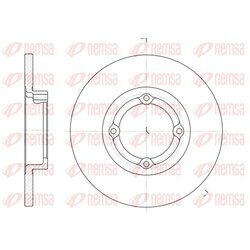 Brzdový kotúč REMSA 6606.00