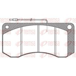 Sada brzdových platničiek kotúčovej brzdy REMSA JCA 258.40