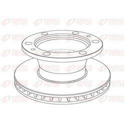 Brzdový kotúč REMSA NCA1023.20