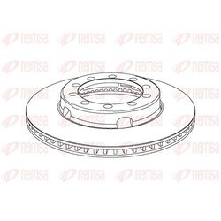 Brzdový kotúč REMSA NCA1028.20