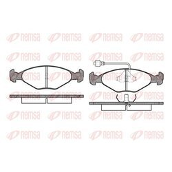 Sada brzdových platničiek kotúčovej brzdy REMSA 0124.02
