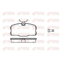 Sada brzdových platničiek kotúčovej brzdy REMSA 0207.00