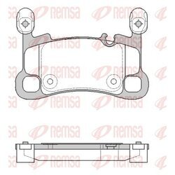 Sada brzdových platničiek kotúčovej brzdy REMSA 1864.00