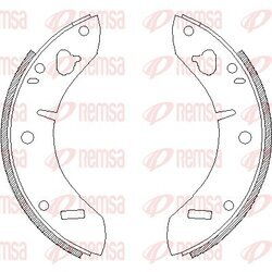 Brzdové čeľuste REMSA 4205.00