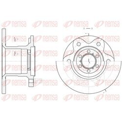 Brzdový kotúč REMSA 6290.00