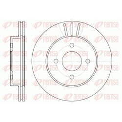 Brzdový kotúč REMSA 6761.10