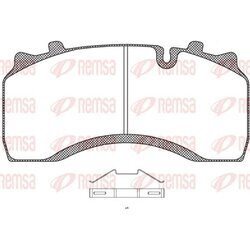 Sada brzdových platničiek kotúčovej brzdy REMSA JCA 1032.00