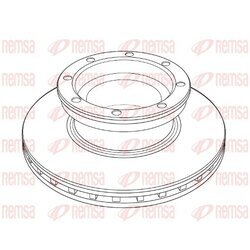 Brzdový kotúč REMSA NCA1219.20