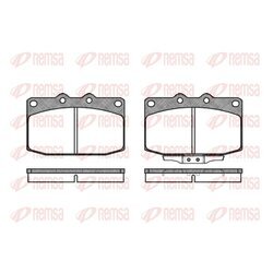 Sada brzdových platničiek kotúčovej brzdy REMSA 0235.02