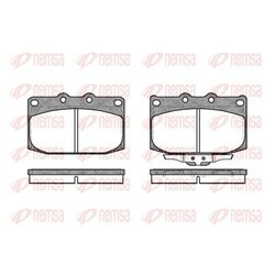 Sada brzdových platničiek kotúčovej brzdy REMSA 0428.02