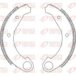 Brzdové čeľuste REMSA 4005.00