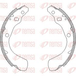 Brzdové čeľuste REMSA 4151.00