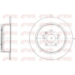 Brzdový kotúč REMSA 61650.00