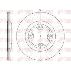 Brzdový kotúč REMSA 6792.10