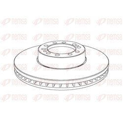 Brzdový kotúč REMSA NCA1075.20