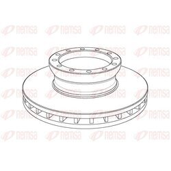 Brzdový kotúč REMSA NCA1139.20