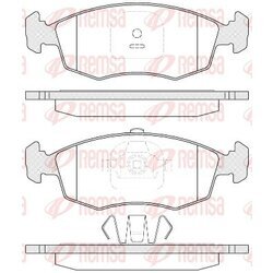 Sada brzdových platničiek kotúčovej brzdy REMSA 0172.35