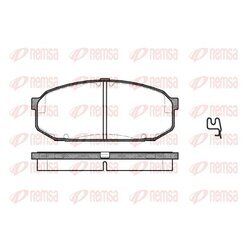 Sada brzdových platničiek kotúčovej brzdy REMSA 0504.02