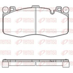 Sada brzdových platničiek kotúčovej brzdy REMSA 1733.00