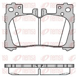 Sada brzdových platničiek kotúčovej brzdy REMSA 1791.00