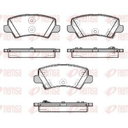 Sada brzdových platničiek kotúčovej brzdy REMSA 1804.02