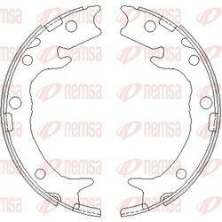 Brzdová čeľusť, parkovacia brzda REMSA 4737.00