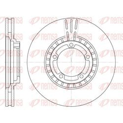 Brzdový kotúč REMSA 6884.10