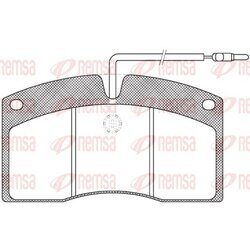 Sada brzdových platničiek kotúčovej brzdy REMSA JCA 505.40