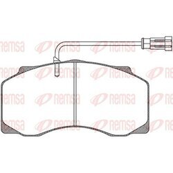 Sada brzdových platničiek kotúčovej brzdy REMSA JCA 661.40