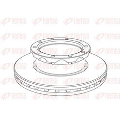 Brzdový kotúč REMSA NCA1062.20