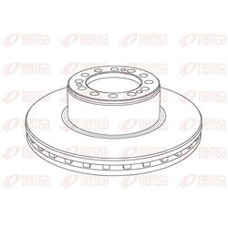Brzdový kotúč REMSA NCA1079.20