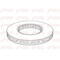 Brzdový kotúč REMSA NCA1146.20