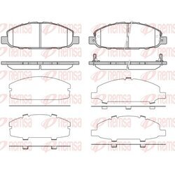 Sada brzdových platničiek kotúčovej brzdy REMSA 0997.02