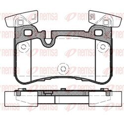 Sada brzdových platničiek kotúčovej brzdy REMSA 1429.00