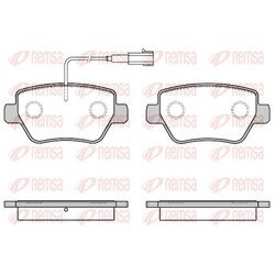 Sada brzdových platničiek kotúčovej brzdy REMSA 1694.01