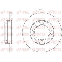 Brzdový kotúč REMSA 6039.00