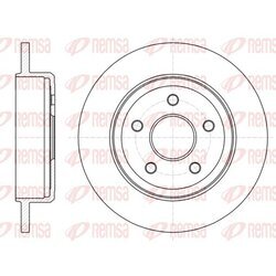 Brzdový kotúč REMSA 61211.00