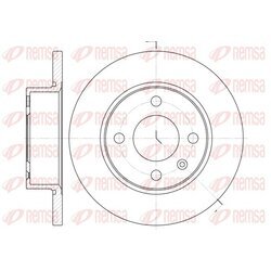Brzdový kotúč REMSA 6538.00