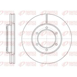 Brzdový kotúč REMSA 6702.10