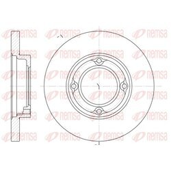Brzdový kotúč REMSA 6770.00